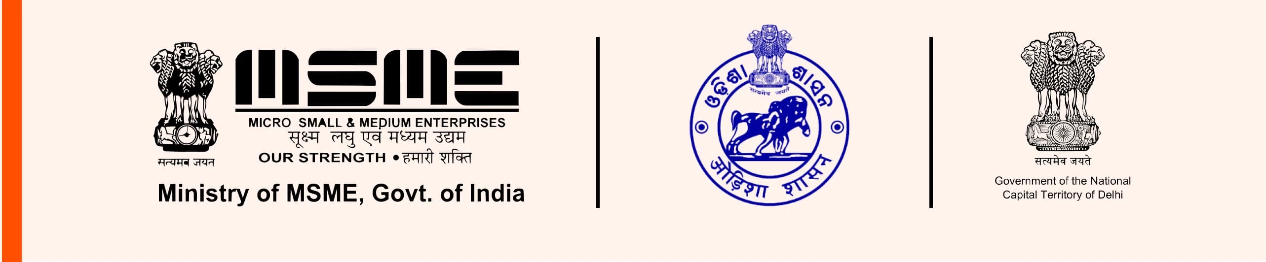 Ministry of MSME, Government of India; Government of Odisha; Government of the National Capital Territory of Delhi.